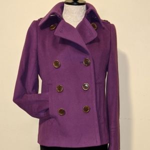 Like 🆕 J.Crew Fine Wool Pea Coat in Mauve - Size S